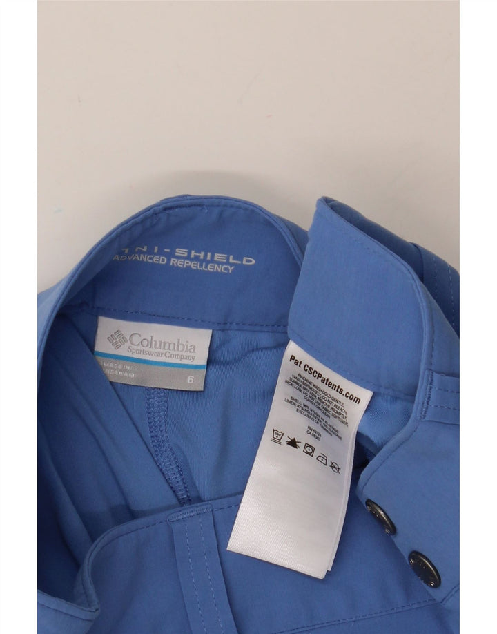 COLUMBIA Womens Omni-Shield Mini Skirt US 6 Medium W30  Blue Nylon Vintage Columbia and Second-Hand Columbia from Messina Hembry 