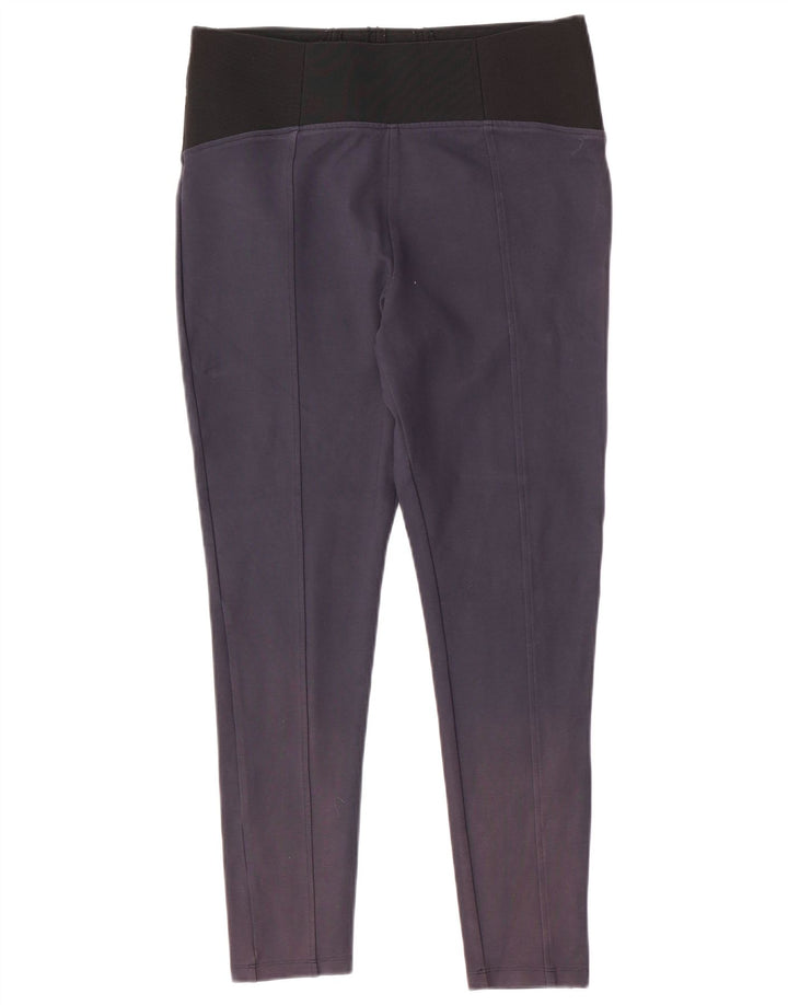 Marks & Spencer Dame Leggings UK 14 Medium Navy Blue Viscose