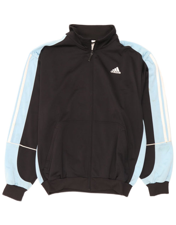 Adidas Træningsdragt til mænd Topjakke UK 40/42 Medium Sort Colourblock