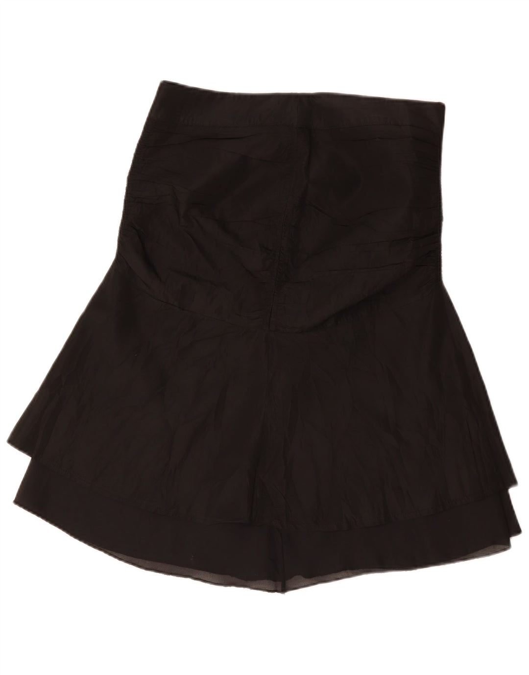 Vintage Dame Tulip Nederdel Medium W30 Sort Acetat