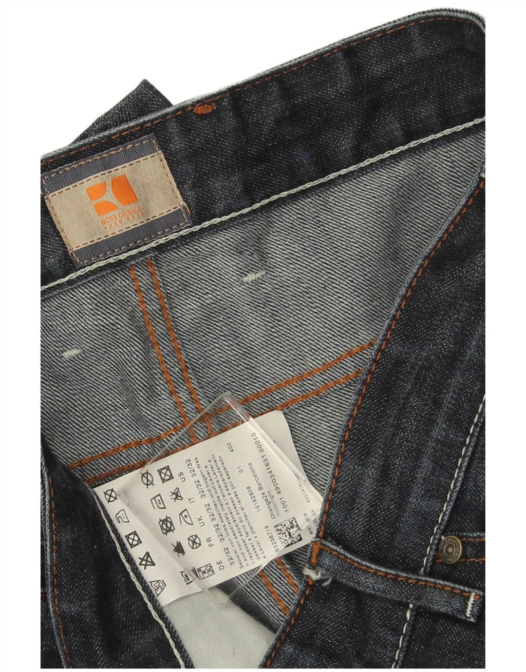 Hugo Boss Straight Jeans til mænd W32 L29 Marineblå bomuld