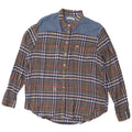 Lee Dame Flannel Shirt UK 16 Large Grey Plaid Viscose