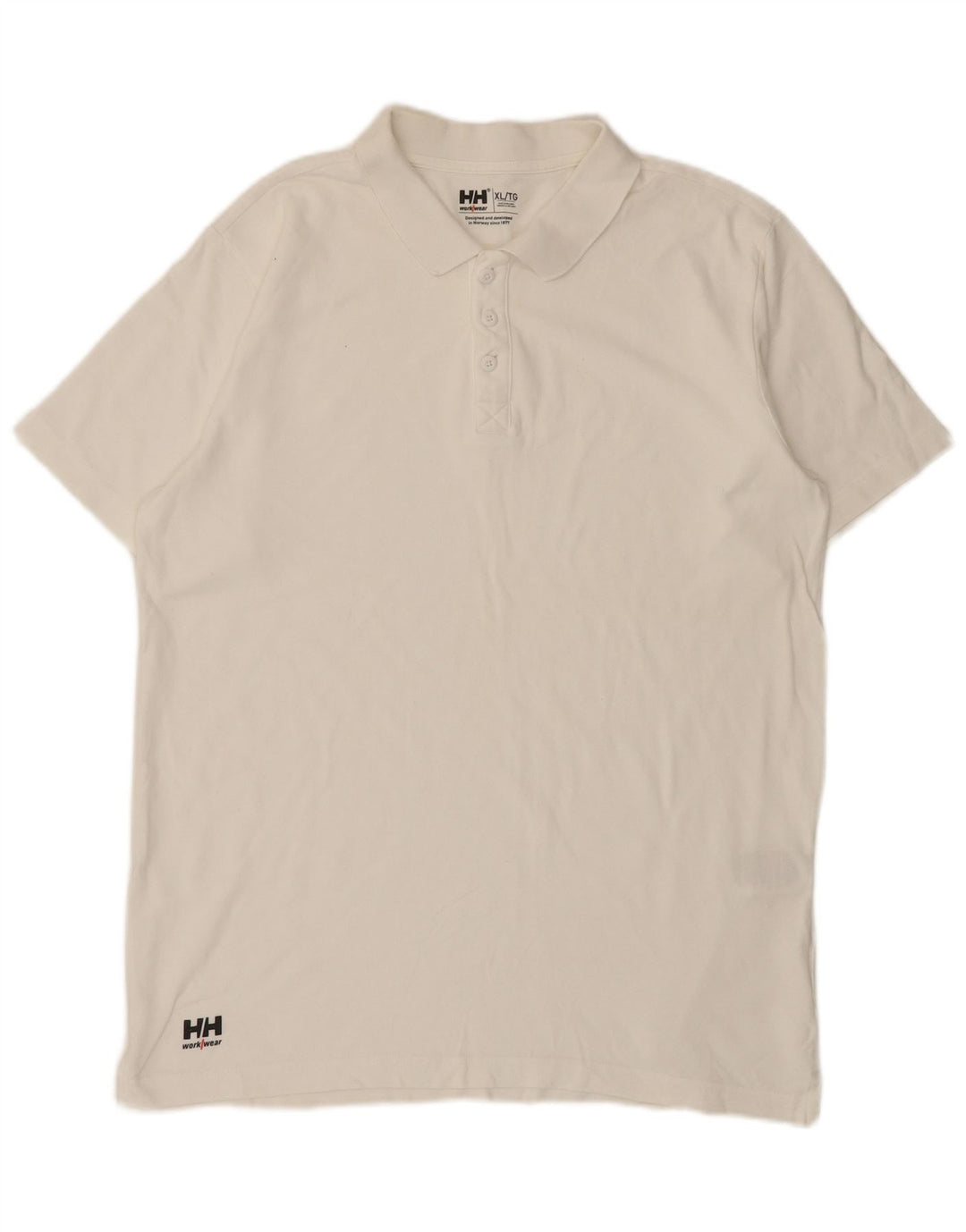 Helly Hansen Herre poloshirt XL Hvid Bomuld
