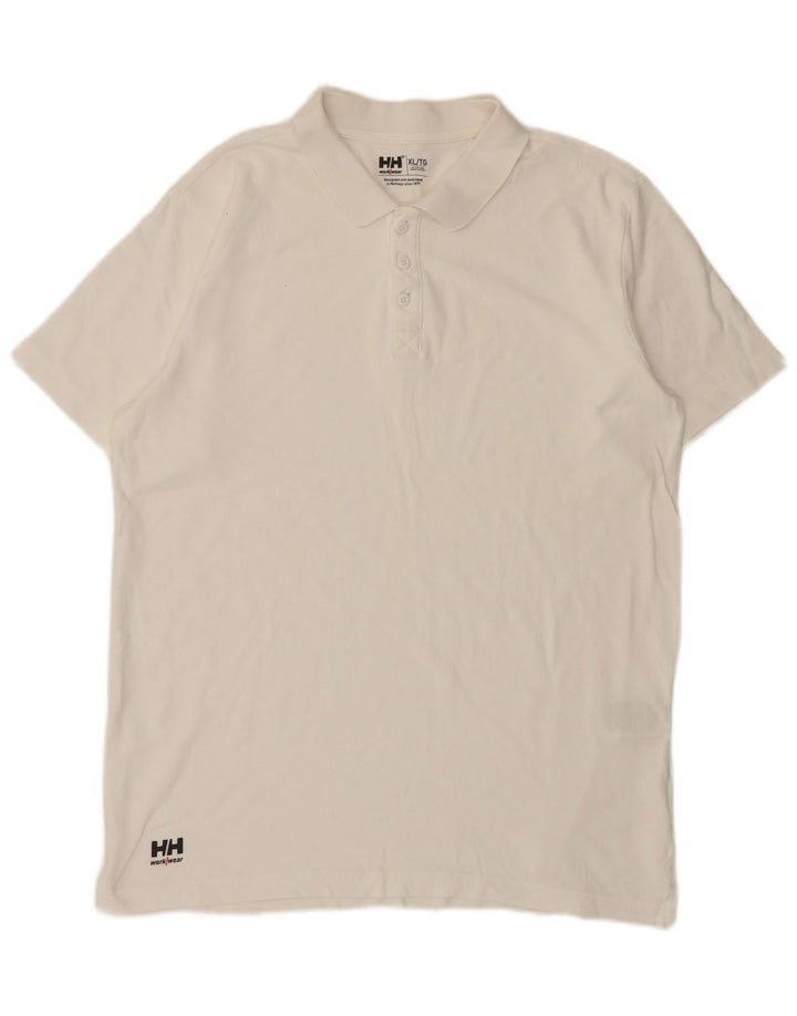 Helly Hansen Herre poloshirt XL Hvid Bomuld