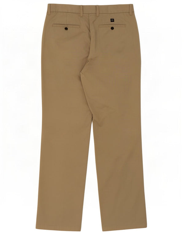 Marks & Spencer Herre Pegged Chino Bukser W34 L31 Beige Bomuld