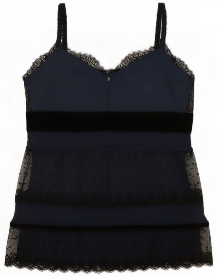 Oasis Womens Cami Top UK 10 Small Black Viscose