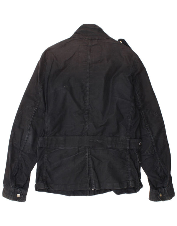 Woolrich Herre Military Jacket UK 36 Small Black Bomuld