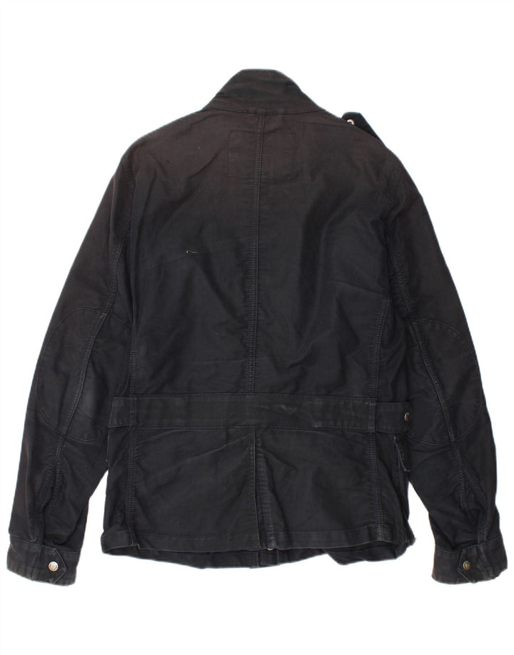 Woolrich Herre Military Jacket UK 36 Small Black Bomuld