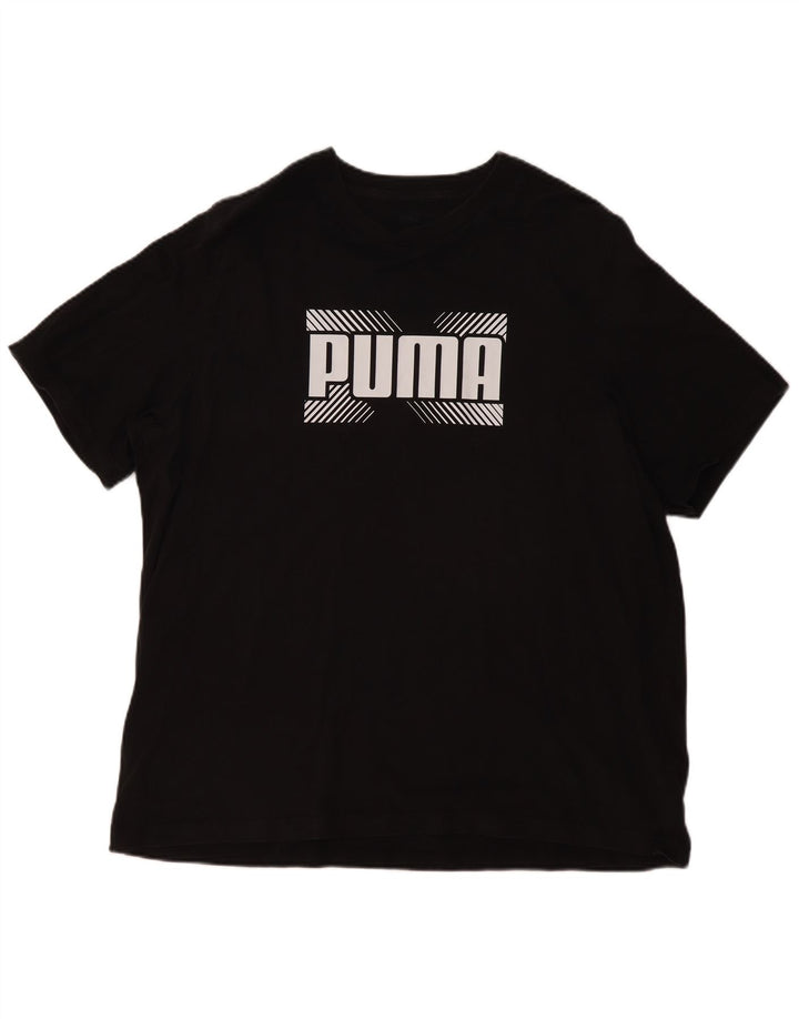 PUMA Herre grafisk T-shirt top 2XL sort bomuld