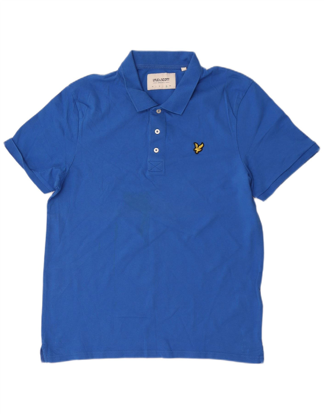 Lyle & Scott herre poloshirt XL blå bomuld