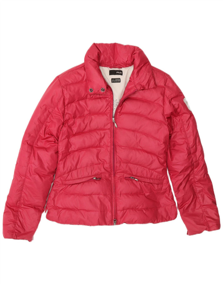 Fila Polstret Damejakke UK 8 Lille Pink Polyester