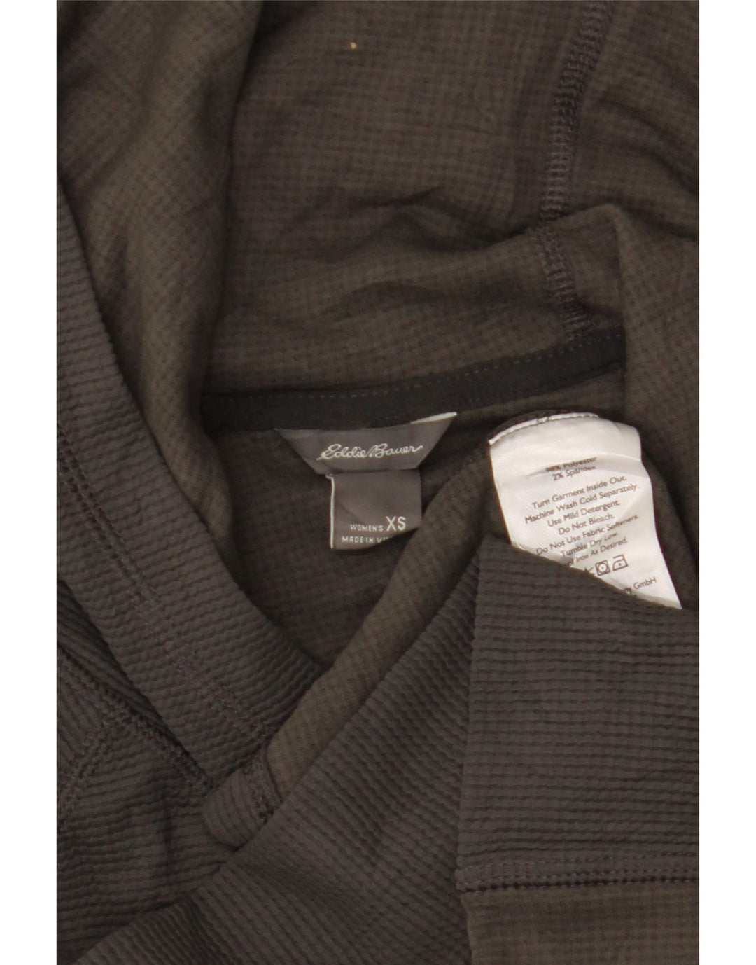 Eddie Bauer Dame hættetrøje Langærmet UK 6 XS Grå Polyester