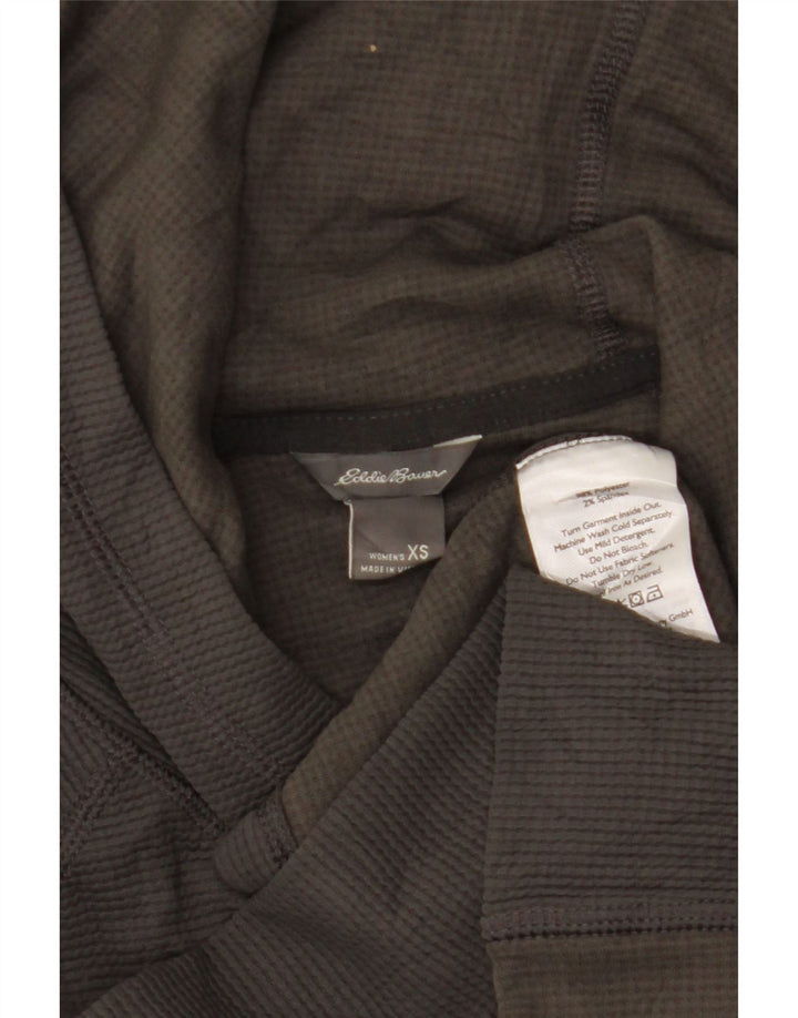 Eddie Bauer Dame hættetrøje Langærmet UK 6 XS Grå Polyester