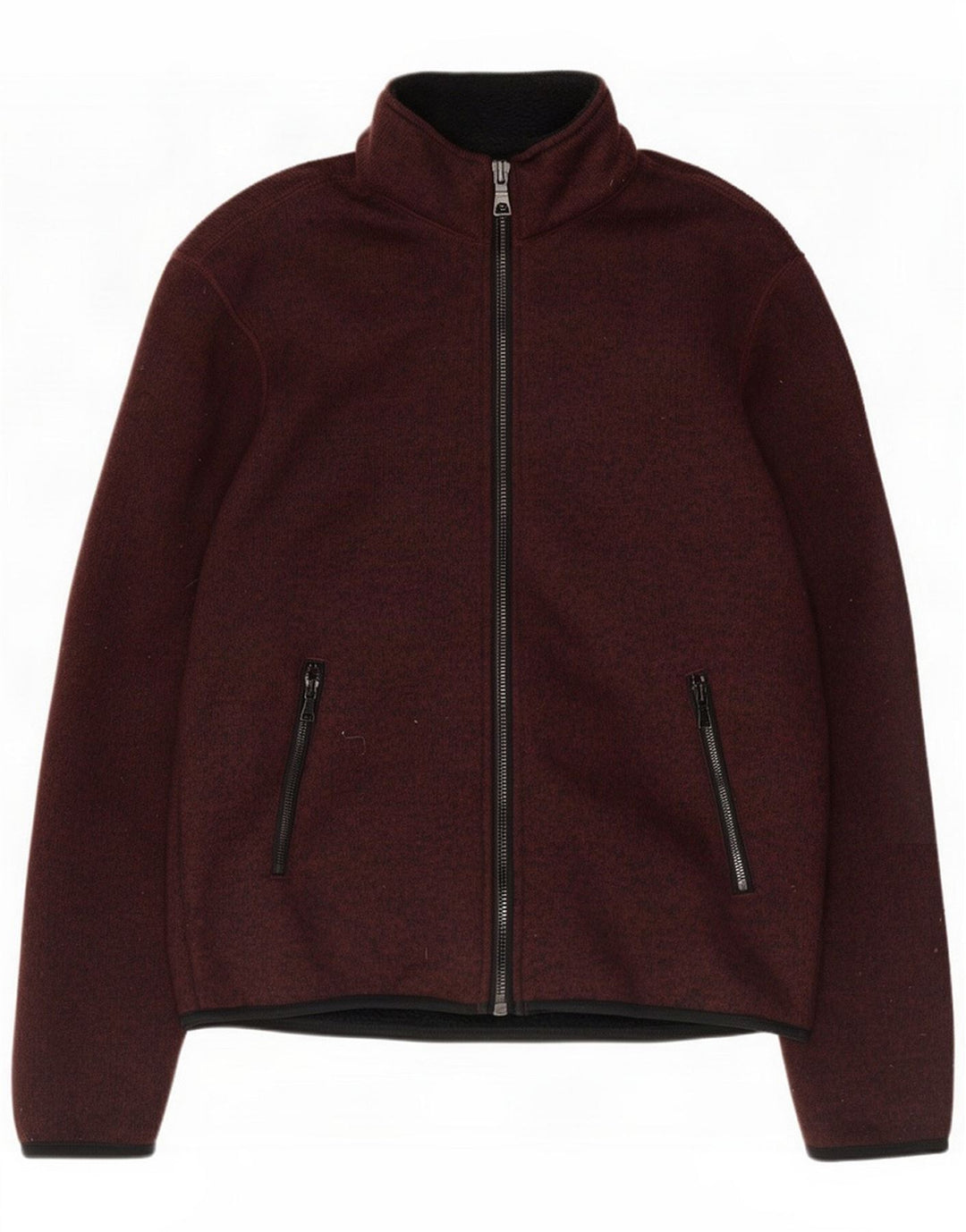 Marks & Spencer Træningsdragt til mænd, topjakke Small Bourgogne Flecked Polyester
