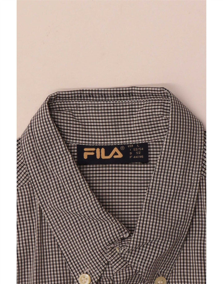 Fila Herreskjorte Stor Grå Ternet