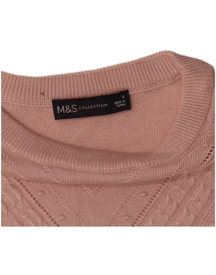 Marks & Spencer Dame sweater med rund hals DK 8 Small Pink
