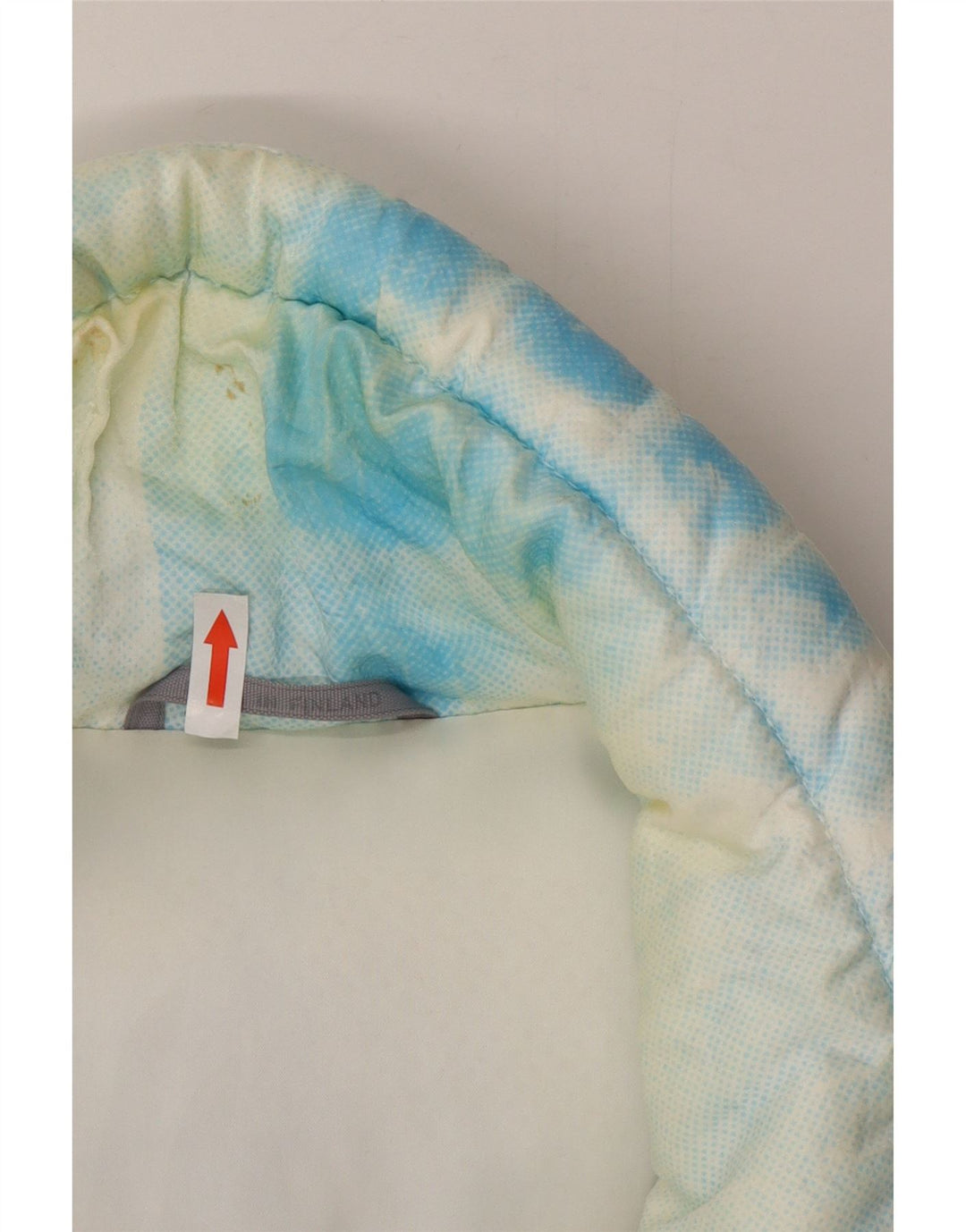 Vintage Herre Windbreaker Jacket UK 42 XL Blue Tie Dye Polyamid Retro