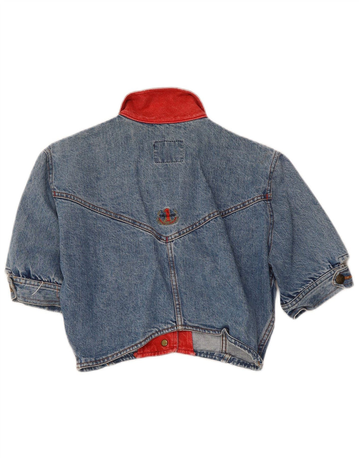 TRUSSARDI Dame Kortærmet denim Bolero Jacket IT 42 Medium Blue Bomuld