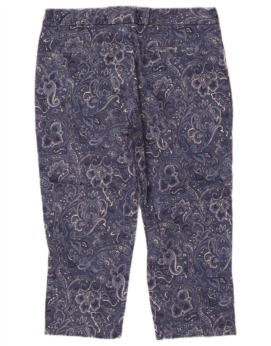 Dockers Dame Capri Bukser US 10 Large W32 L21 Blue Paisley Cotton