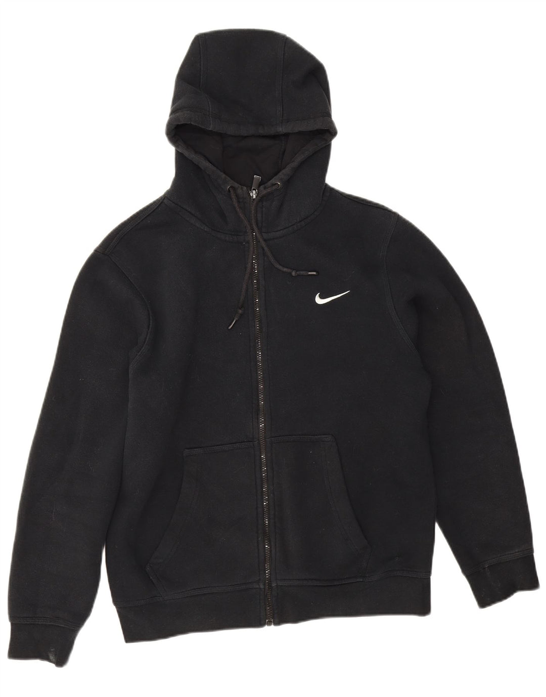 Nike hættetrøje med lynlås til mænd mellem sort bomuld