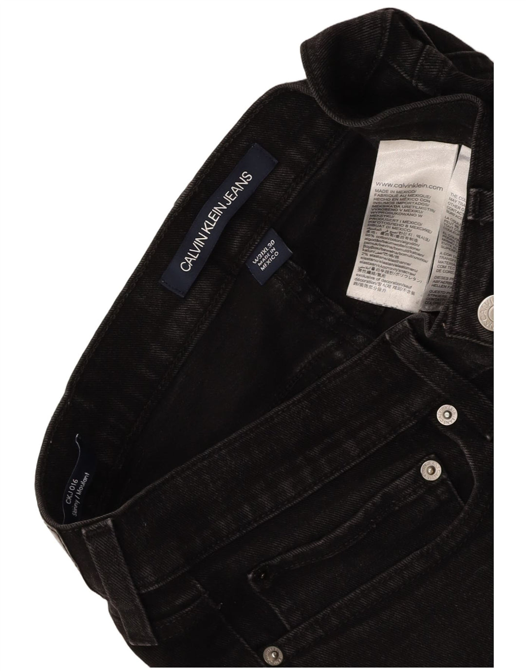 CALVIN KLEIN Herre Moulante Skinny Jeans W31 L30 Grå Bomuld