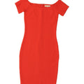 MICHAEL KORS Womens Off Shoulder Bodycon Dress UK 10 Small Red Vintage Michael Kors and Second-Hand Michael Kors from Messina Hembry 
