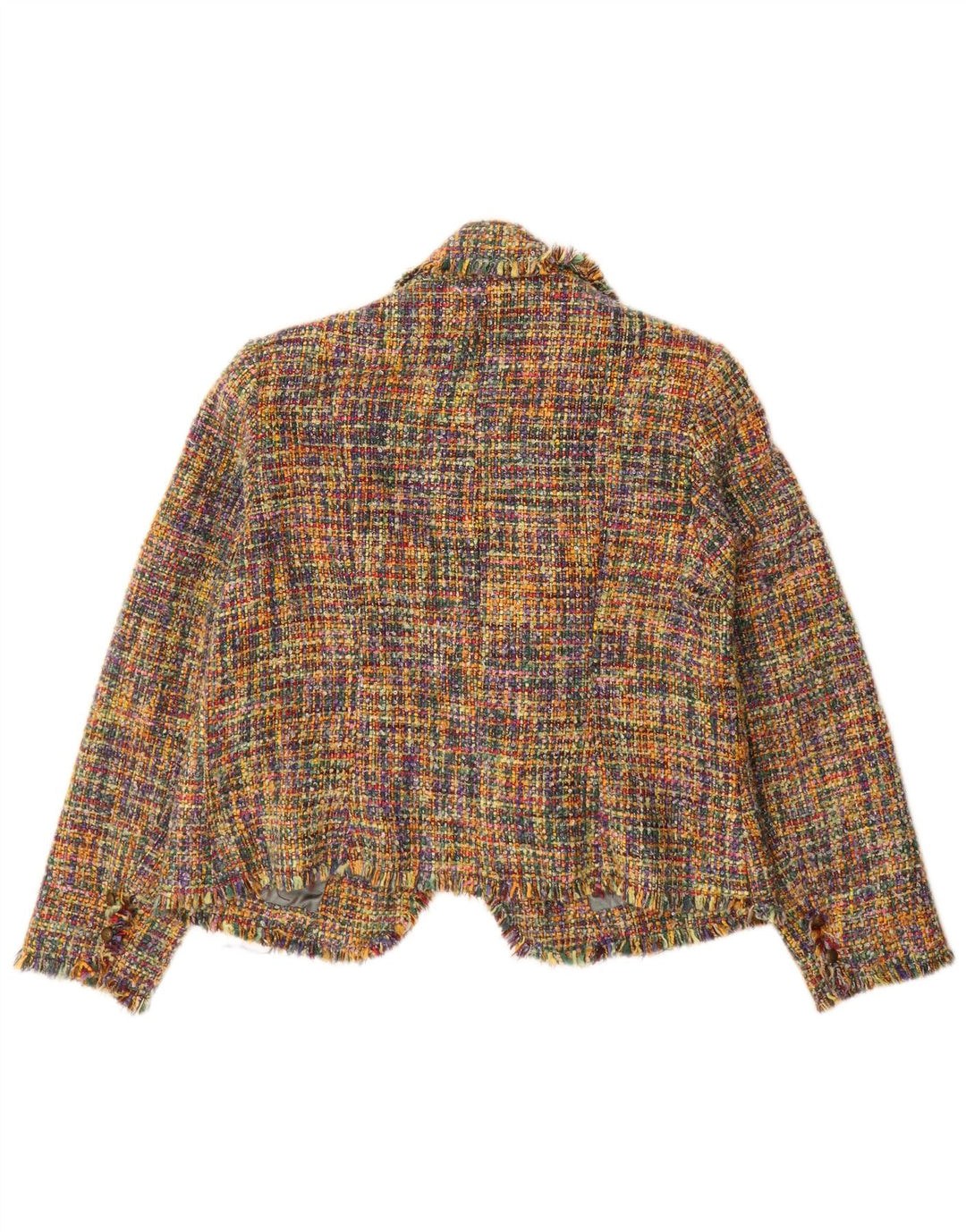 SASHA Womens Open Blazer Jacket UK 16 Large Multicolored Acryl