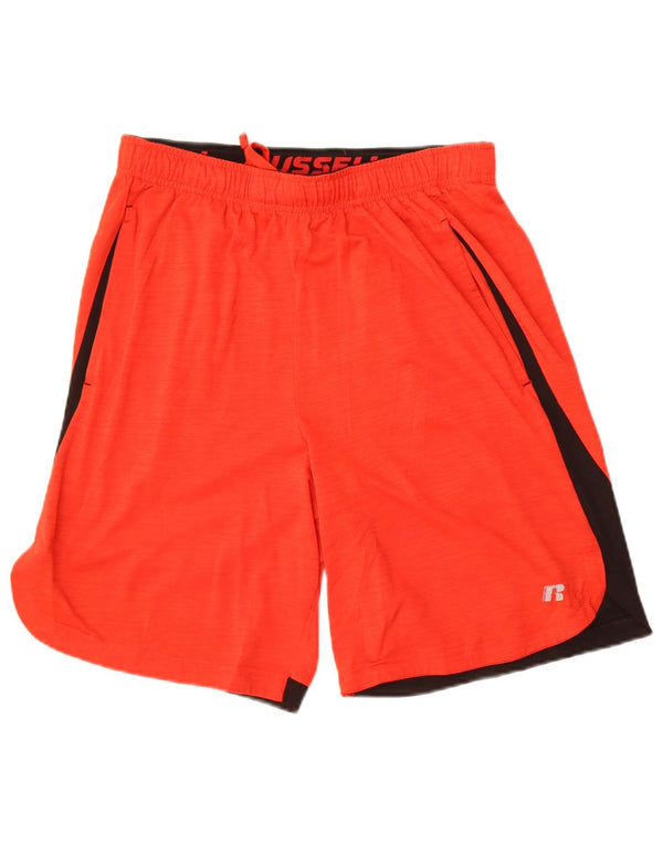 Russell Athletic Herre Sportshorts Medium Rød Colourblock