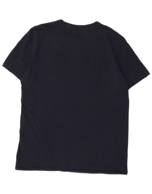 Nike Herre Athletic Cut Grafisk T-shirt Top Stor marineblå bomuld