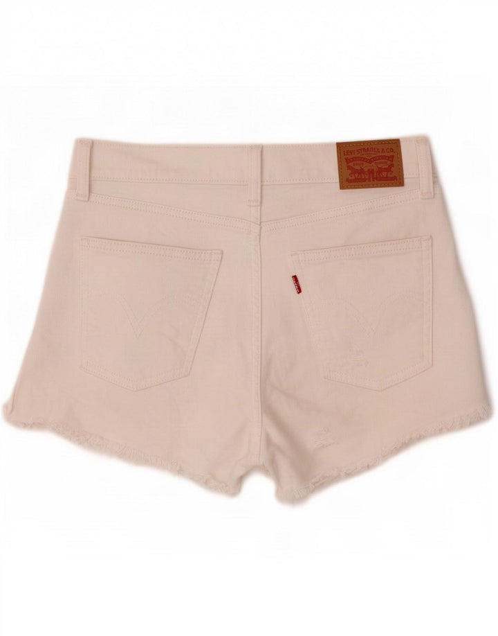 Levi's denimshorts til kvinder W28 Medium hvid bomuld