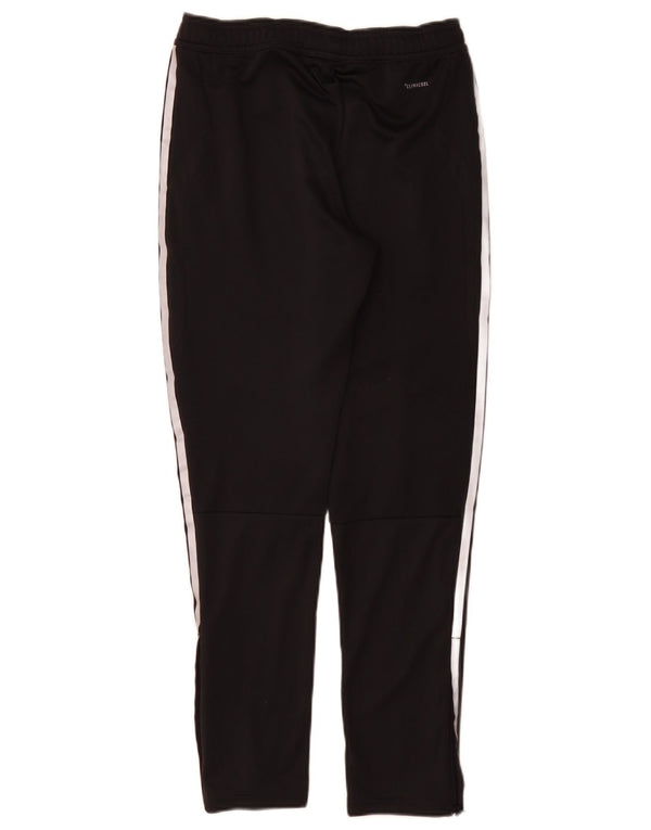 Adidas Boys Tracksuit Trousers 11-12 Years Black Polyester