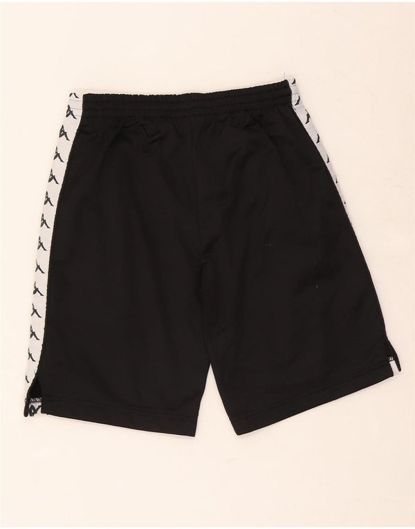 Kappa Boys Graphic Sports Shorts 9-10 år Sort Colourblock Polyester