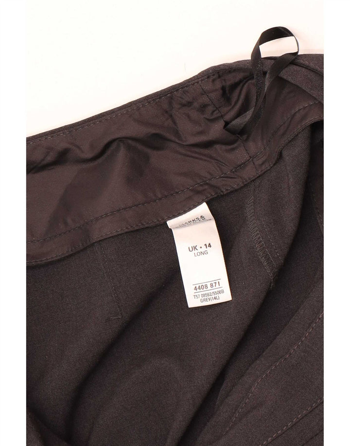 Marks & Spencer Lige almindelige Chinobukser til kvinder UK 14 Medium Brown
