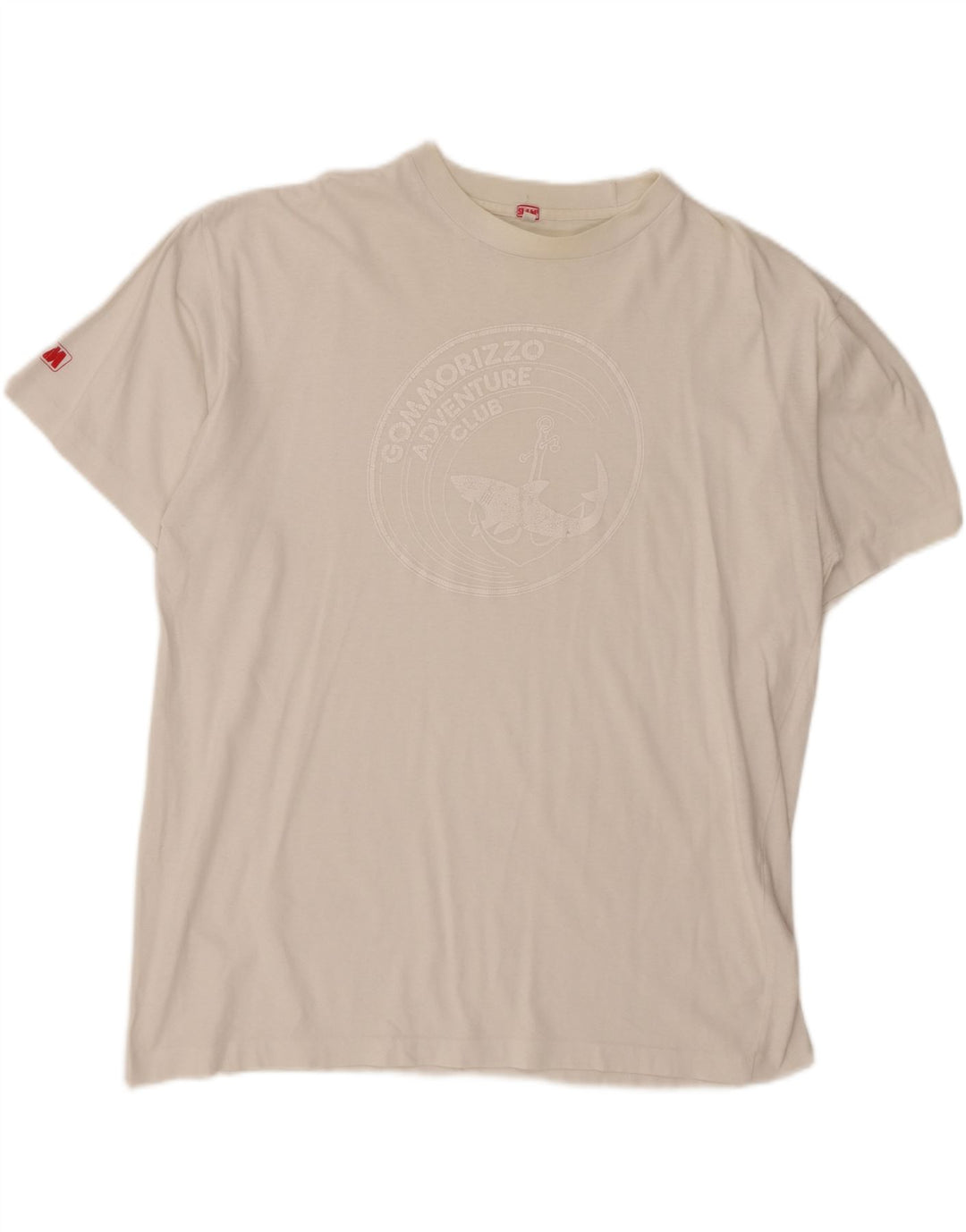 SLAM Herre Grafisk T-Shirt Top 2XL Hvid