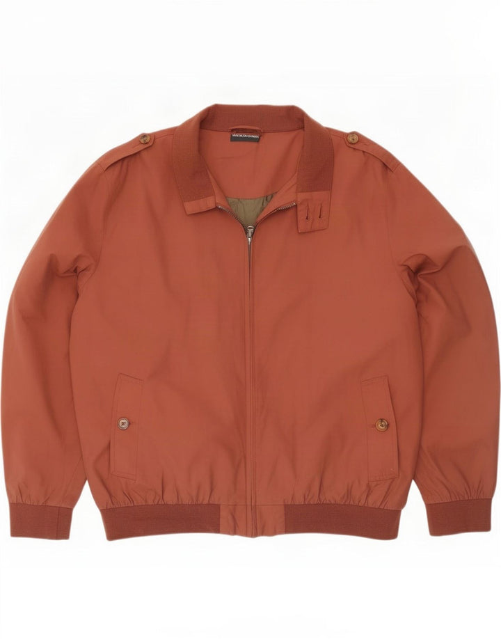 Vintage Bomberjakke til mænd UK 46 3XL Brun polyamid