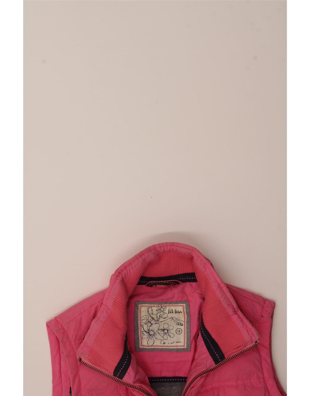 FAT FACE Womens Padded Gilet UK 12 Medium Pink Polyester Vintage Fat Face and Second-Hand Fat Face from Messina Hembry 