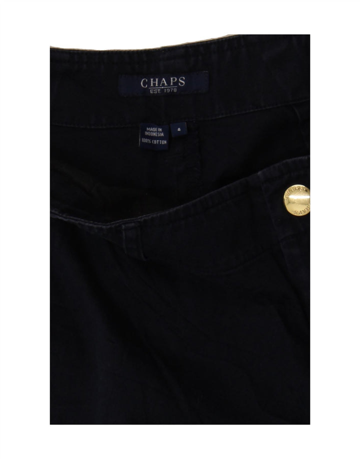 CHAPS Womens Cargo Shorts US 4 Small W30  Navy Blue Cotton Vintage Chaps and Second-Hand Chaps from Messina Hembry 