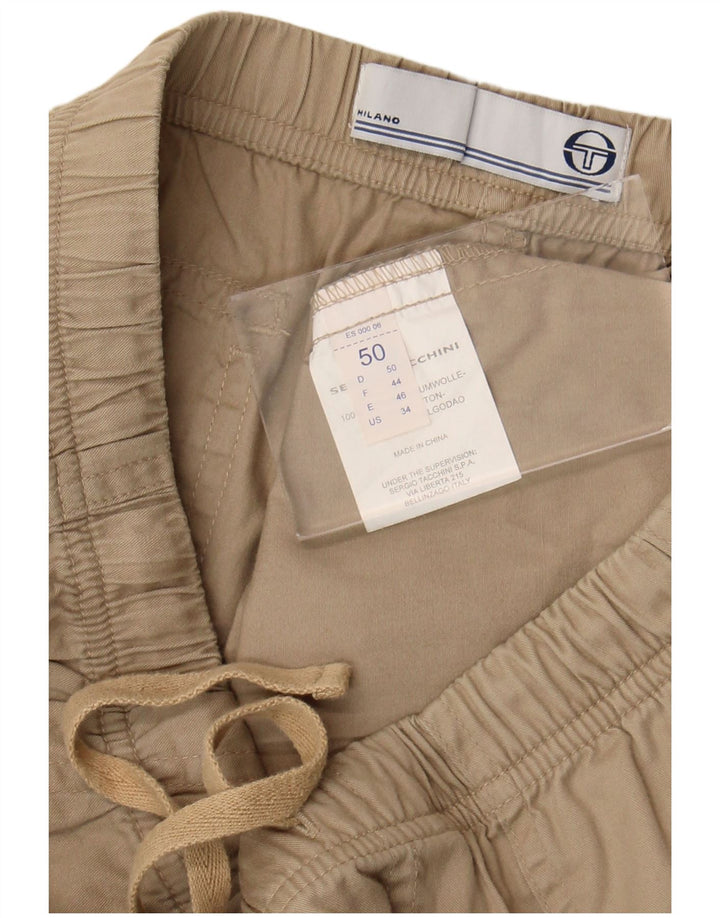 Sergio Tacchini Herre Chino Shorts IT 50 Large W32 Beige Bomuld