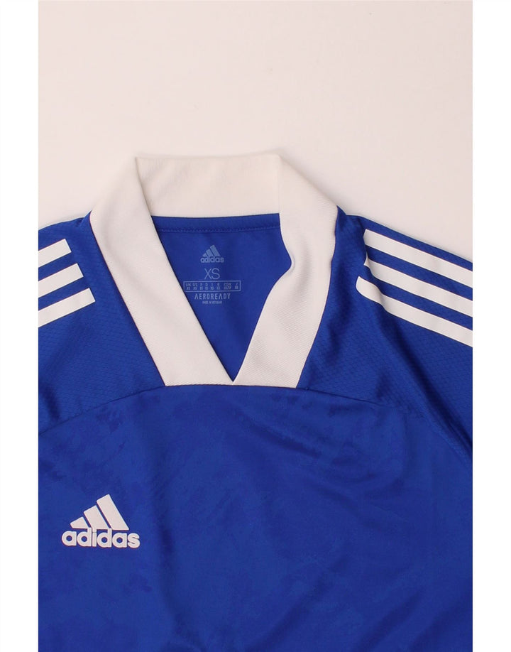 ADIDAS Mens Aeroready T-Shirt Top XS Blue Vintage Adidas and Second-Hand Adidas from Messina Hembry 