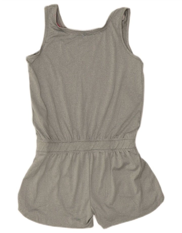 Reebok piger grafisk ærmeløs playsuit 14-15 år XL grå polyester