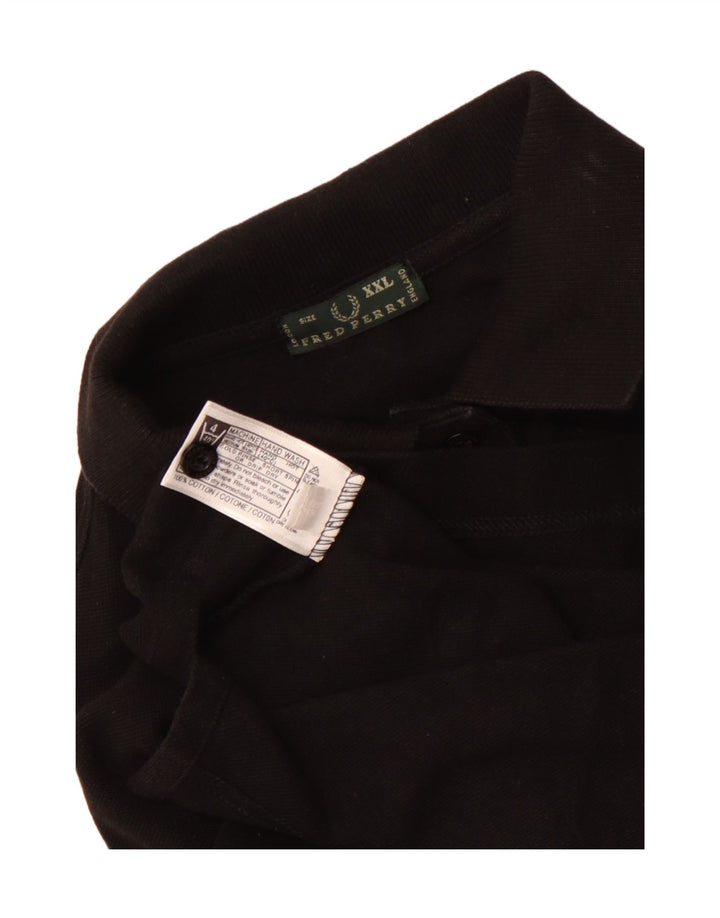 Fred Perry Dame Polo Shirt UK 20 2XL Sort Bomuld