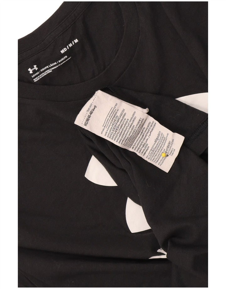 Under Armour Herre grafisk T-shirt Top Medium Sort Bomuld