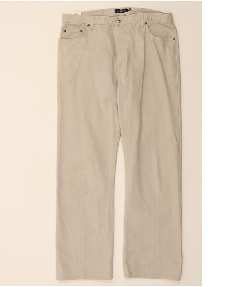 MARKS & SPENCER Mens Blue Harbour Straight Jeans W38 L33 Grey Cotton Vintage Marks & Spencer and Second-Hand Marks & Spencer from Messina Hembry 