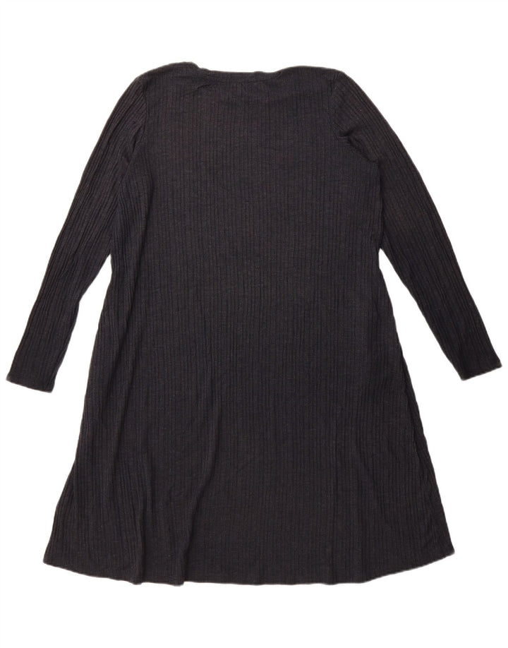 Marks & Spencer Dame A-Line Kjole UK 16 Large Navy Blue Polyester