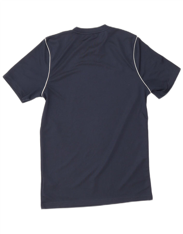 Nike herre Dri Fit T-shirt top lille marineblå polyester