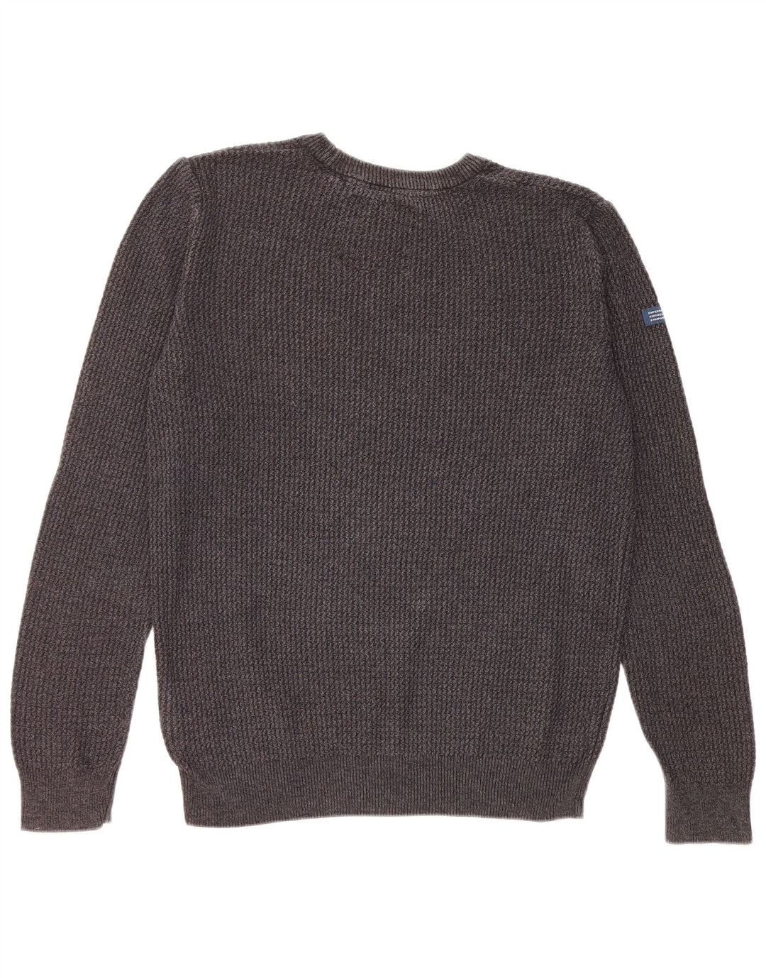 Superdry Herre sweater med rund hals, mellemgrå bomuld