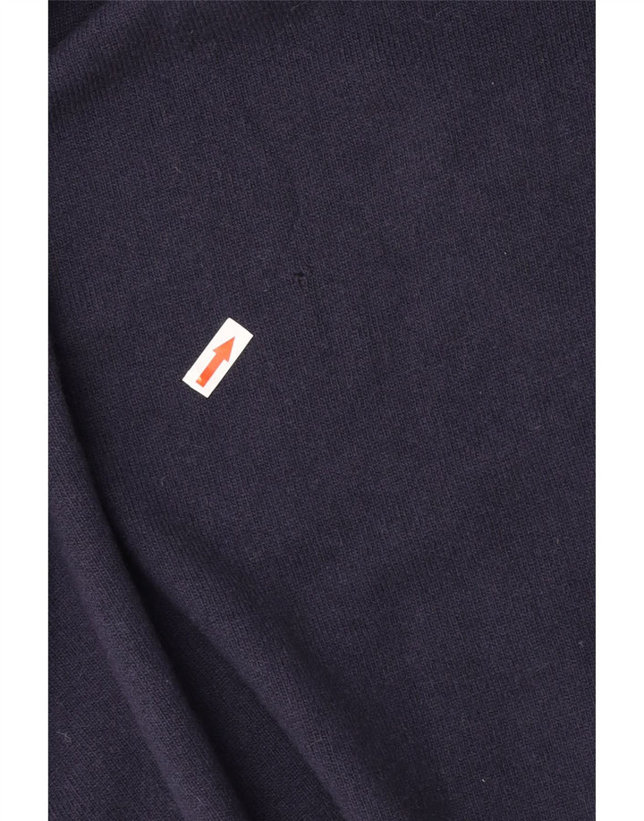 Sisley Herre V-hals sweater XL Navy Blue Argyle/Diamond Wool