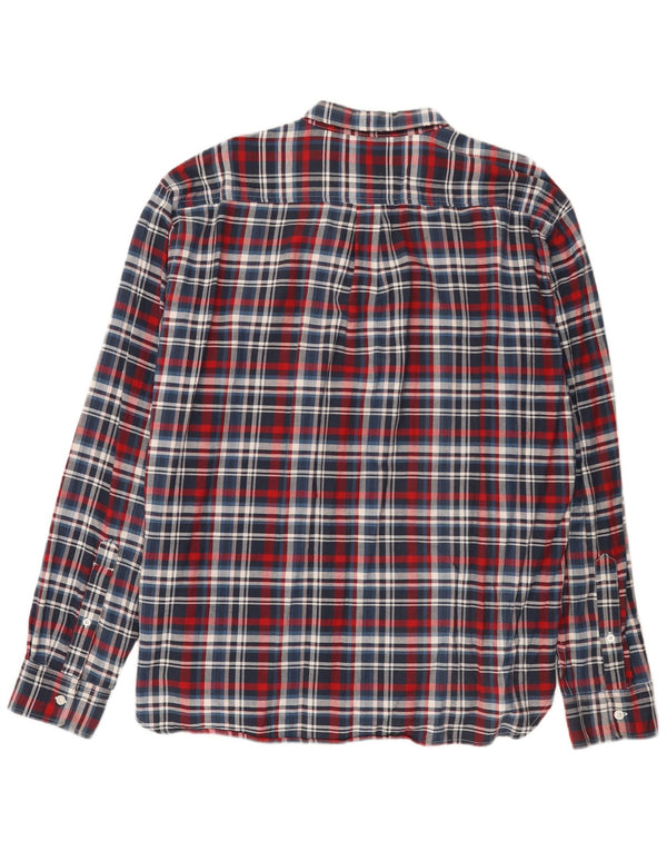 Dockers Herre Standard Fit Flanellskjorte XL Flerfarvet Plaid Bomuld