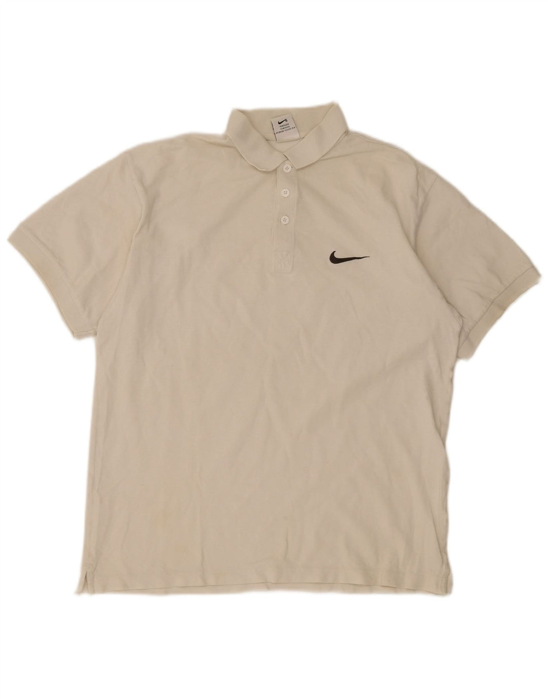 Nike Polo skjorte til mænd UK 39/41 Medium White