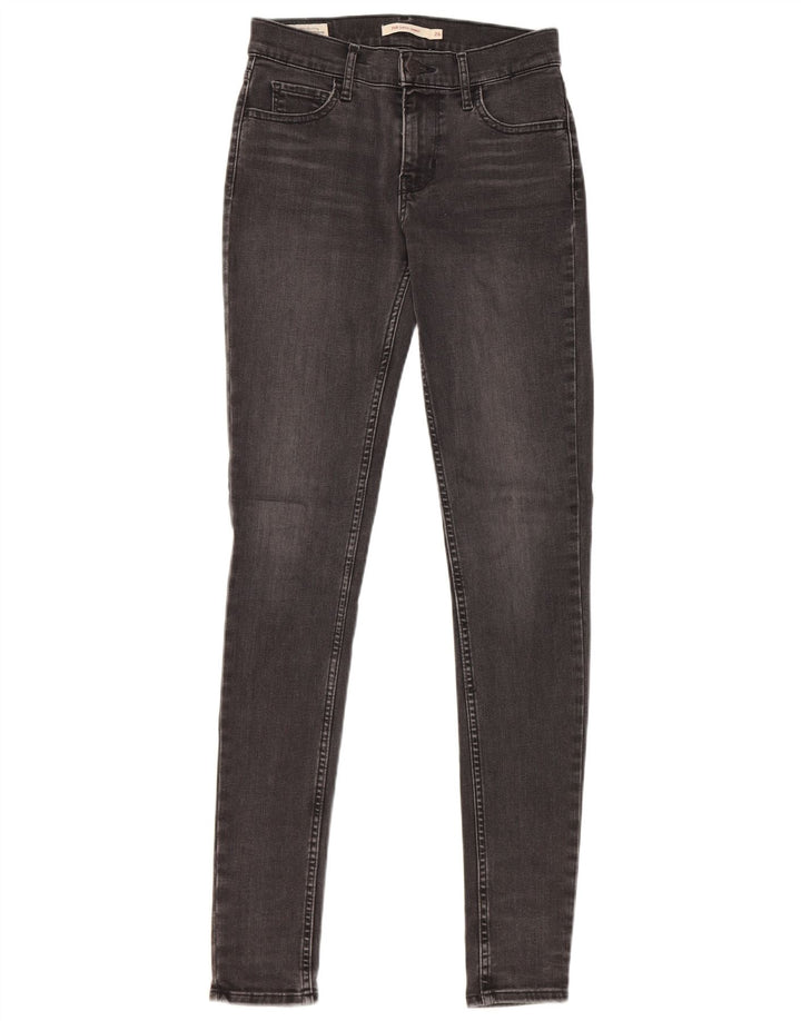Levi's Dame 710 Super Skinny Jeans W26 L32 Grå Bomuld